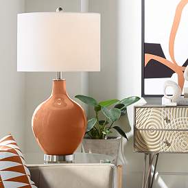 Image1 of Burnt Almond Ovo Table Lamp from Color Plus