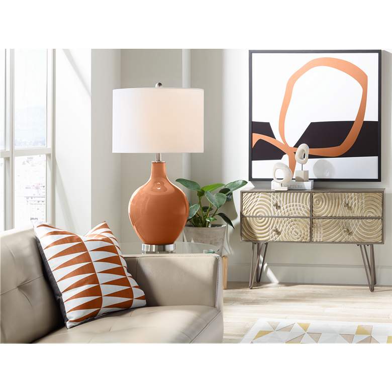 Burnt Almond Ovo Table Lamp from Color Plus more views