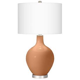 Image2 of Burnt Almond Ovo Table Lamp With Dimmer