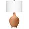 Burnt Almond Ovo Table Lamp With Dimmer