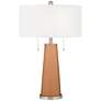 Burnt Almond Peggy Glass Table Lamp