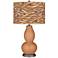 Burnt Almond Shift Double Gourd Table Lamp