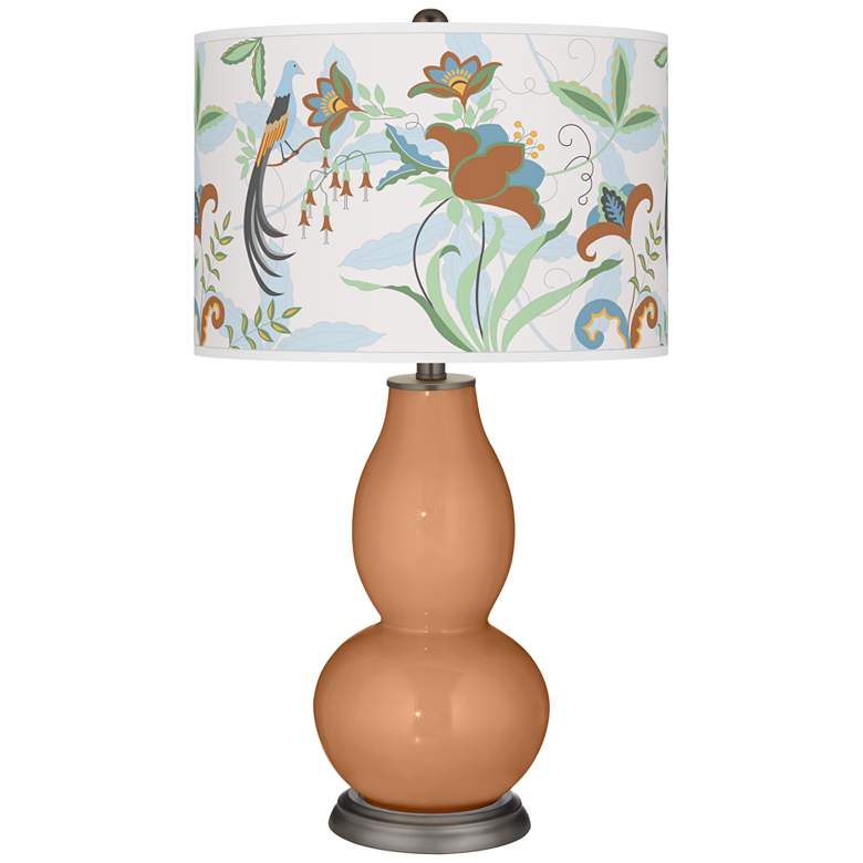 Image 1 Burnt Almond Sofia Double Gourd Table Lamp