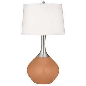 Image2 of Burnt Almond Spencer Table Lamp with Dimmer