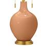 Thumbnail3 of Burnt Almond Toby Brass Accents Table Lamp more views