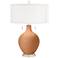 Burnt Almond Toby Table Lamp with Dimmer