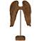 Burnt Umber 23 1/2" High Angel Wings Sculpture on Stand