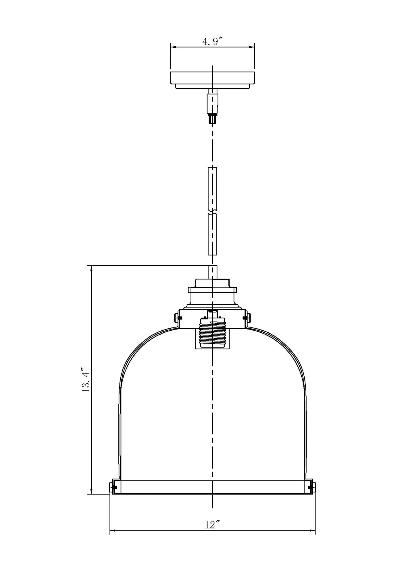 Burren 12 1/4"W Matte Black Pendant Light with Seeded Glass