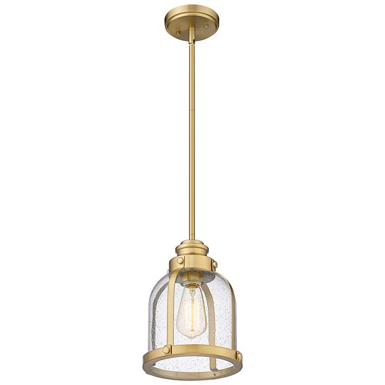 Image 6 Burren 8 3/4" Wide Heritage Brass Dome Mini Pendant more views