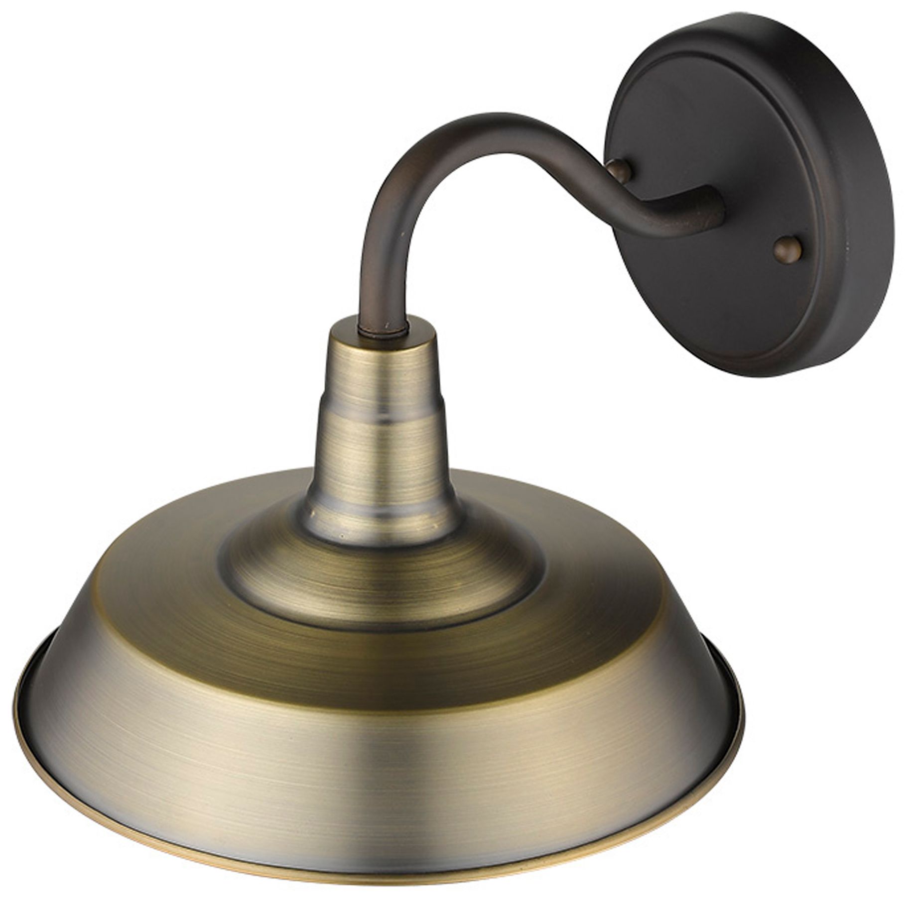 Image 7 Burry 1-Light Antique Brass Wall Light with Seeded Glass more views