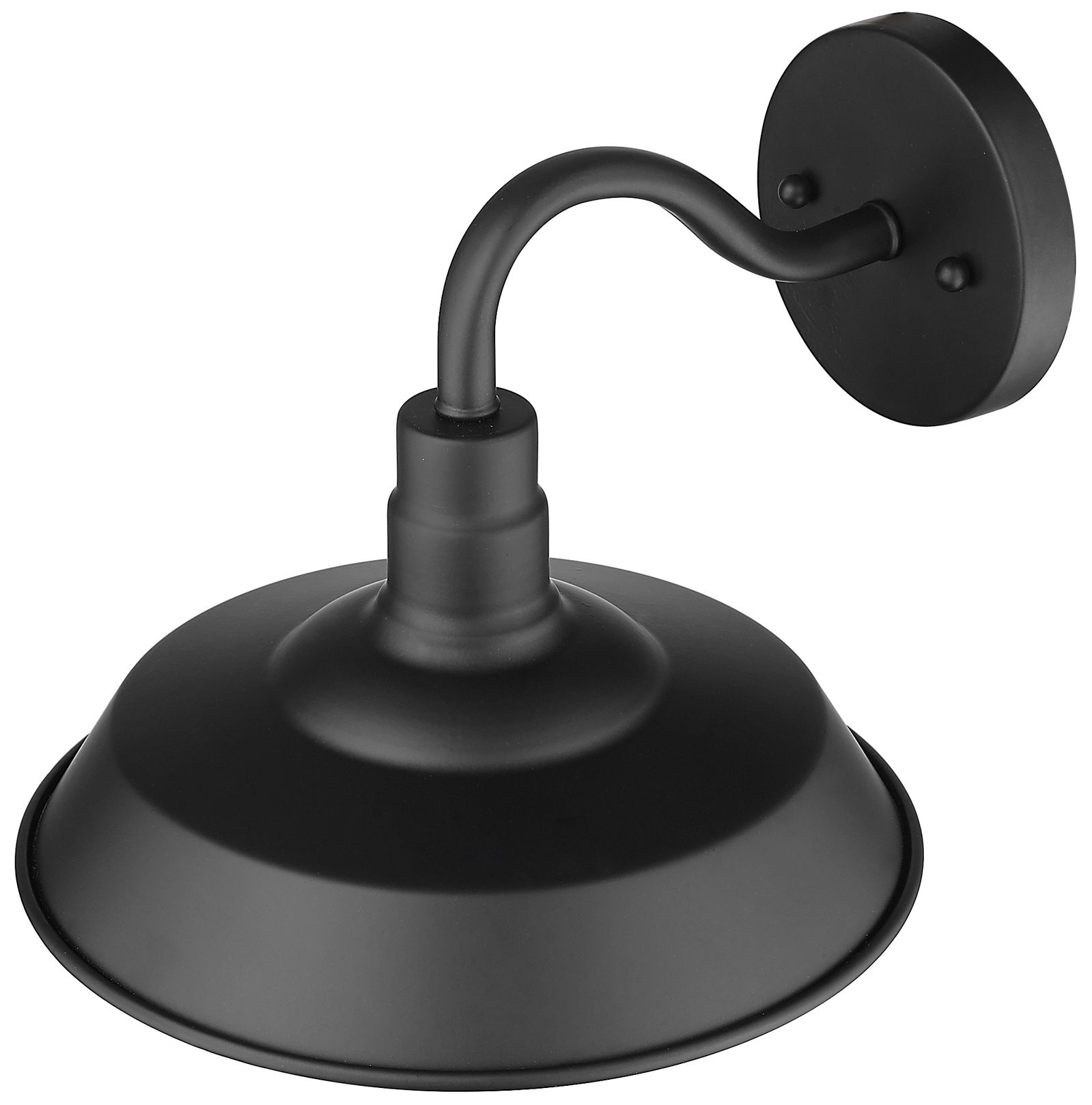 Image 6 Burry 1-Light Matte Black Wall Light with Seeded Glass more views