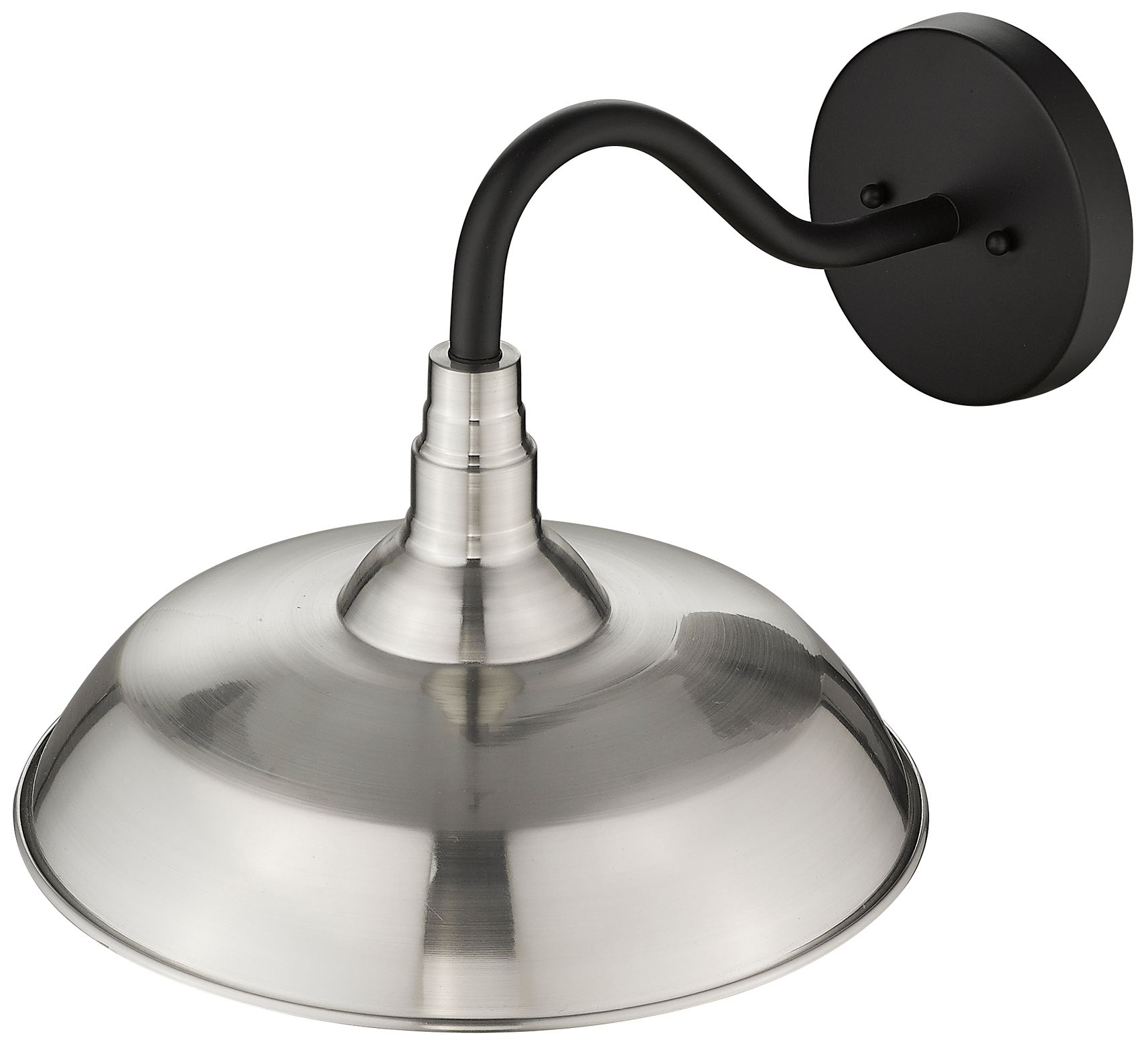 Image 5 Burry 1-Light Satin Nickel Wall Light with Seeded Glass more views