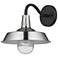 Burry 1-Light Satin Nickel Wall Light with Seeded Glass