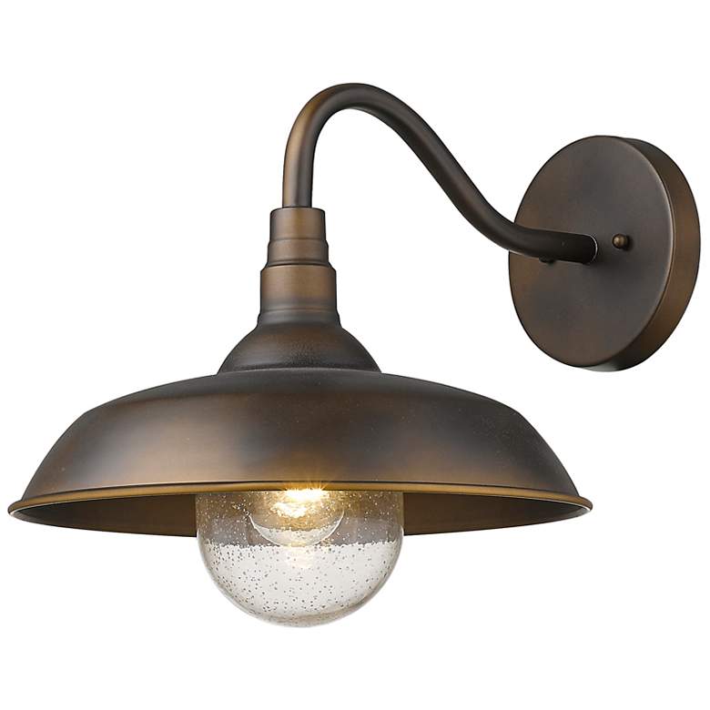 Image 2 Burry 13 1/2" High Oil-Rubbed Bronze Outdoor Wall Light more views