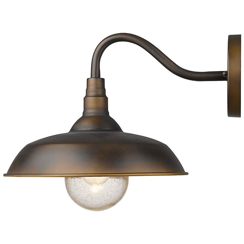 Image 3 Burry 13 1/2" High Oil-Rubbed Bronze Outdoor Wall Light more views