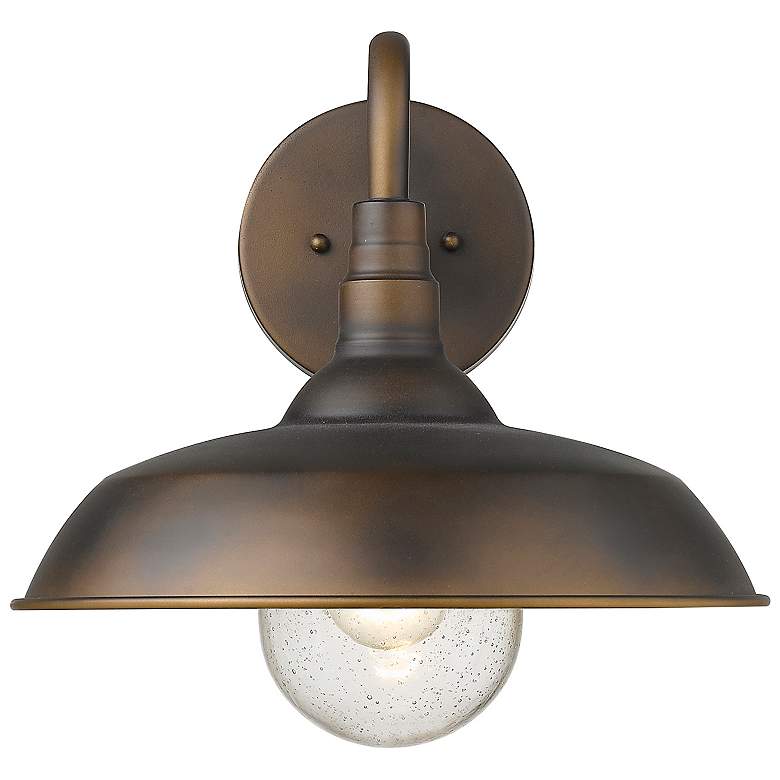 Image 4 Burry 13 1/2" High Oil-Rubbed Bronze Outdoor Wall Light more views