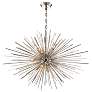 Burst 12-Light 35 Inch Unique Polished Nickel Square Stem Sputnik