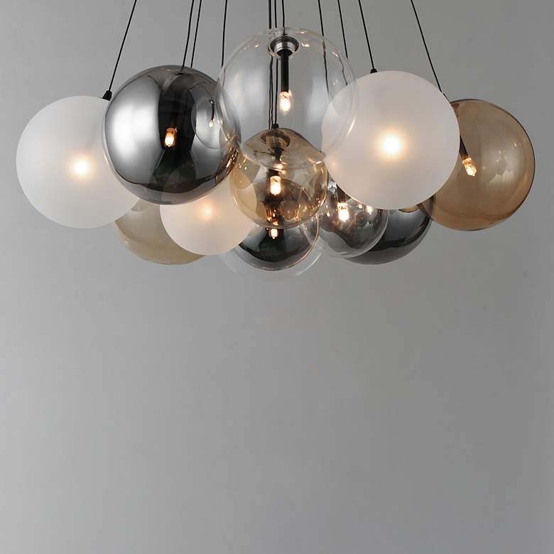 Image 4 Burst 12-Light LED Pendant - Mixed more views