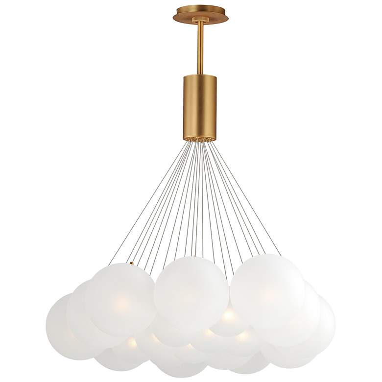 Image 1 Burst 20-Light LED Pendant - Frost
