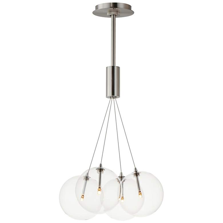 Image 1 Burst 4-Light LED Pendant - Clear