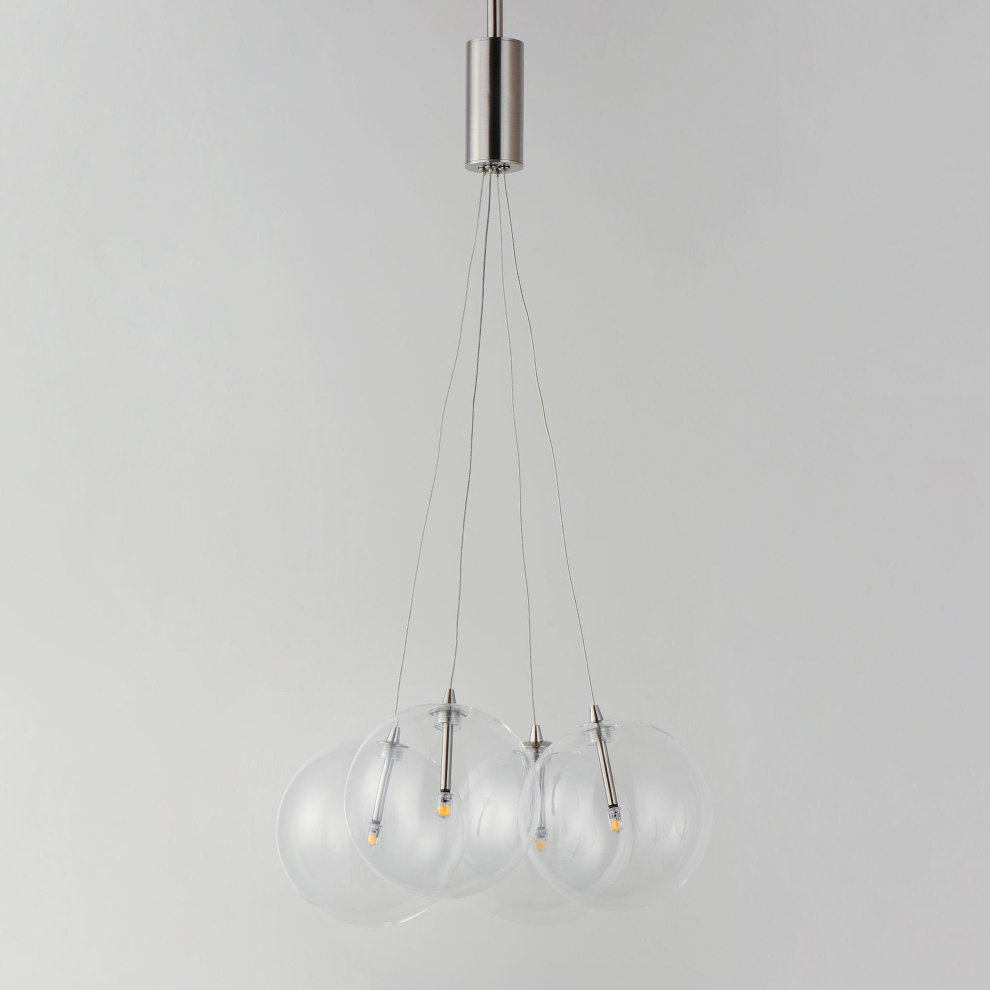 Image 3 Burst 4-Light LED Pendant - Clear more views