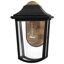 Image1 of Burton 12 3/4"H Black Outdoor Wall Light by Hinkley Lighting