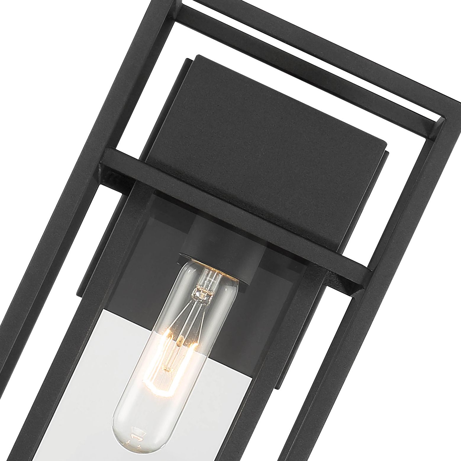 Image 4 Burton 12" High 1-Light Black Outdoor Wall Light more views