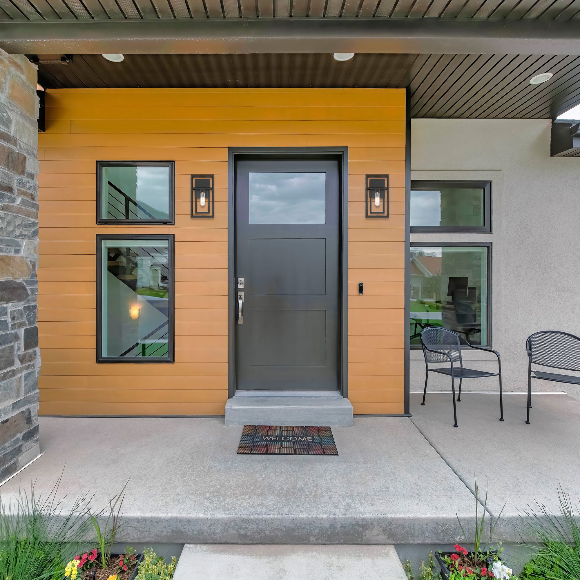 Image 6 Burton 12" High 1-Light Black Outdoor Wall Light more views