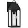 Burton 16 3/4" High Black Outdoor Wall Light