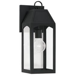 Burton 16 3/4" High Black Outdoor Wall Light