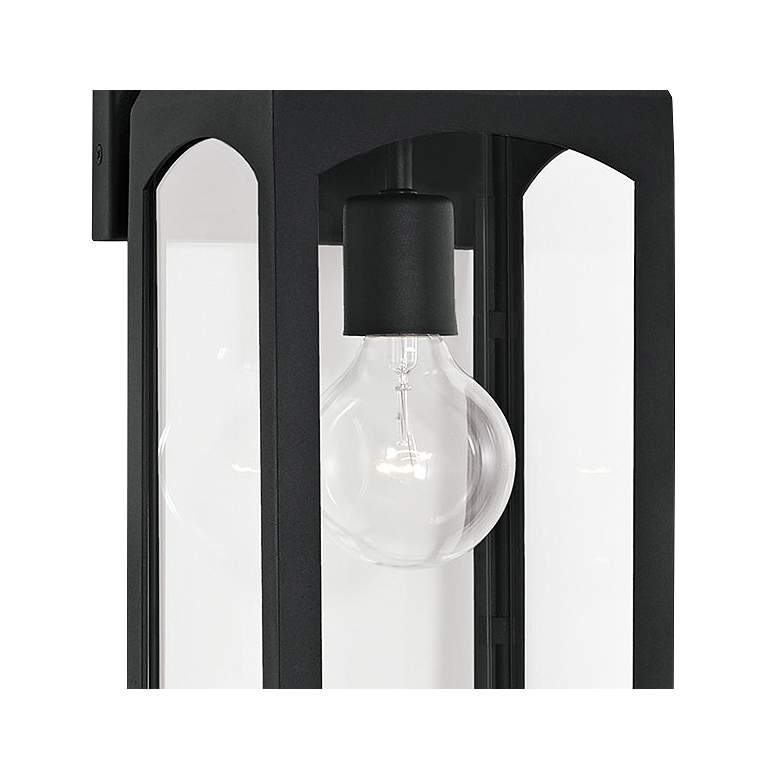 Image 3 Burton 16 3/4" High Black Outdoor Wall Light more views