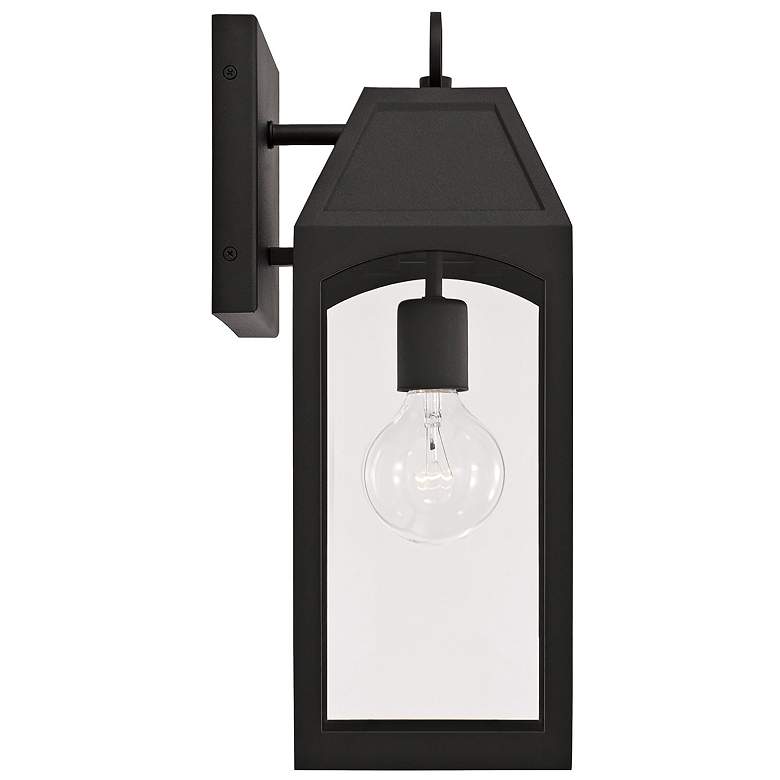 Image 5 Burton 16 3/4" High Black Outdoor Wall Light more views