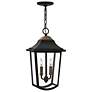 1_Burton 18 1/4" High Black 2-Light Outdoor Hanging Lantern