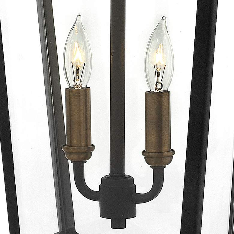 Image 5 Burton 18 1/4" High Black 2-Light Outdoor Hanging Lantern more views