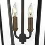 5_Burton 18 1/4" High Black 2-Light Outdoor Hanging Lantern more views
