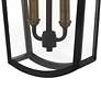 6_Burton 18 1/4" High Black 2-Light Outdoor Hanging Lantern more views