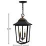 Burton 18 1/4" High Black 2-Light Outdoor Hanging Lantern