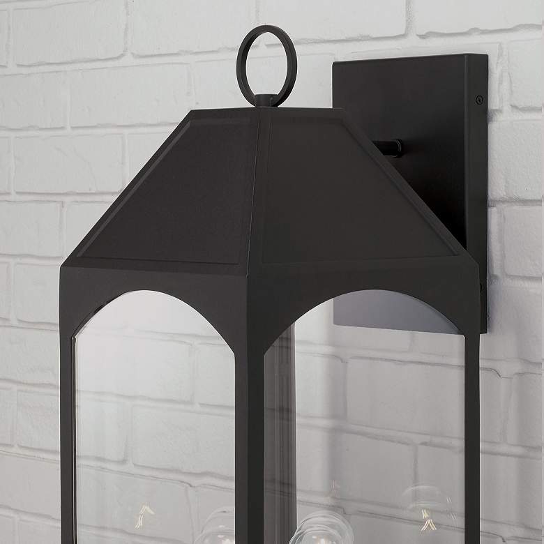 Image 4 Burton 26 1/4" High Black 4-Light Outdoor Wall Light more views