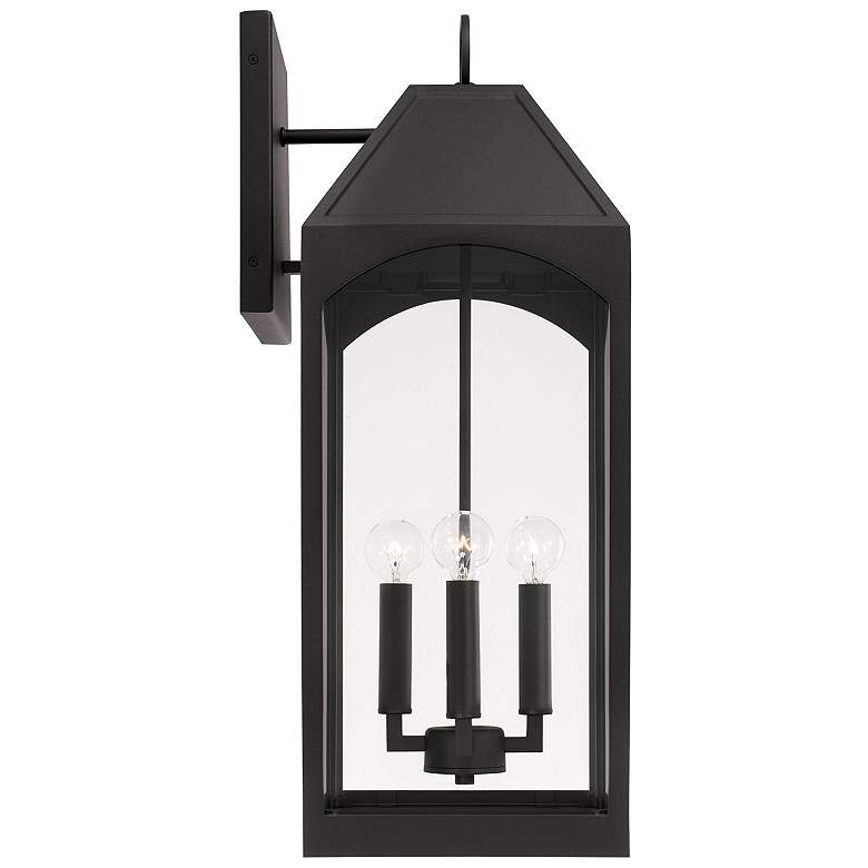 Image 5 Burton 26 1/4" High Black 4-Light Outdoor Wall Light more views