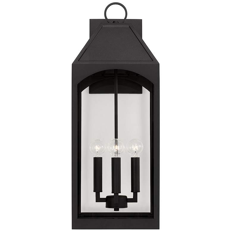 Image 6 Burton 26 1/4" High Black 4-Light Outdoor Wall Light more views