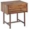 Bushwick 19 3/4"W Natural Brown 1-Drawer Wooden Nightstand
