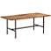 Bushwick 70" Wide Rustic Acacia Wooden Dining Table