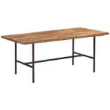 Bushwick 70&quot; Wide Rustic Acacia Wooden Dining Table