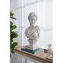 Bust of Women 22" High Antique White Statue