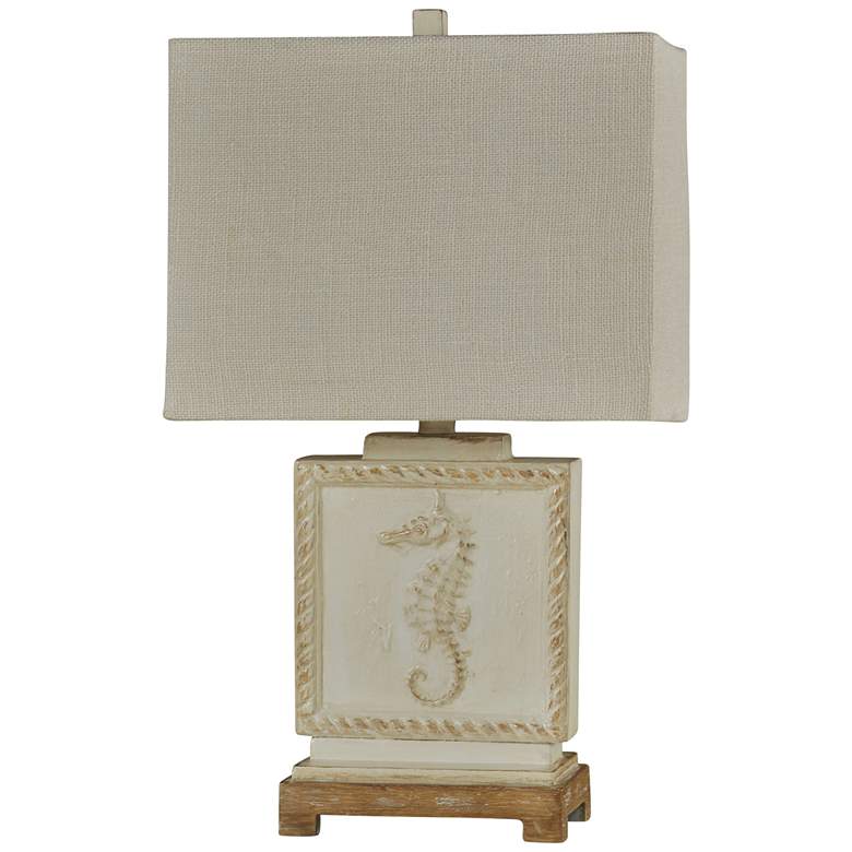 Image 1 Buster Seahorse White Table Lamp