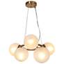 1_Butia 19.7" Wide Gold 5-Light Wagon Wheel Chandelier
