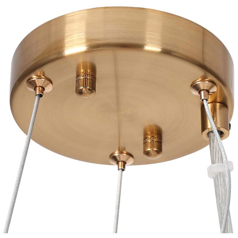 Image 3 Butia 19.7" Wide Gold 5-Light Wagon Wheel Chandelier more views
