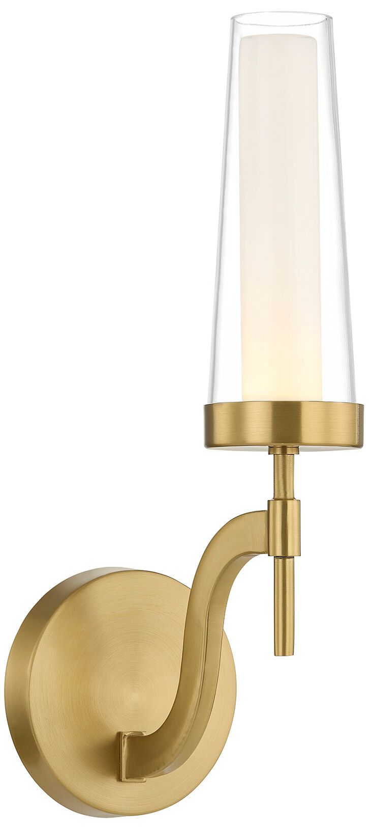 Image 2 Butler 1-Light Wall Sconce in Warm Brass