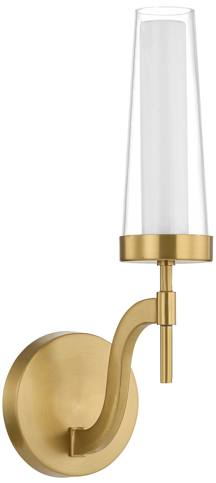 Image 3 Butler 1-Light Wall Sconce in Warm Brass more views