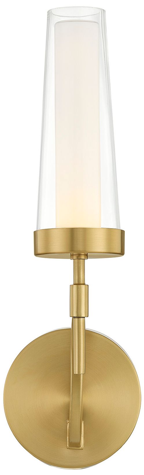 Image 4 Butler 1-Light Wall Sconce in Warm Brass more views
